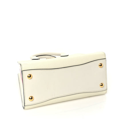 Prada Saffiano City Calf Bibliotheque Bag  White Begonia 3 of 8