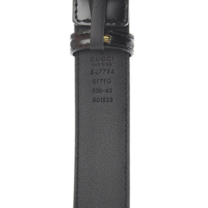 Gucci Calfskin Logo Belt 100 40 Black 7 of 7