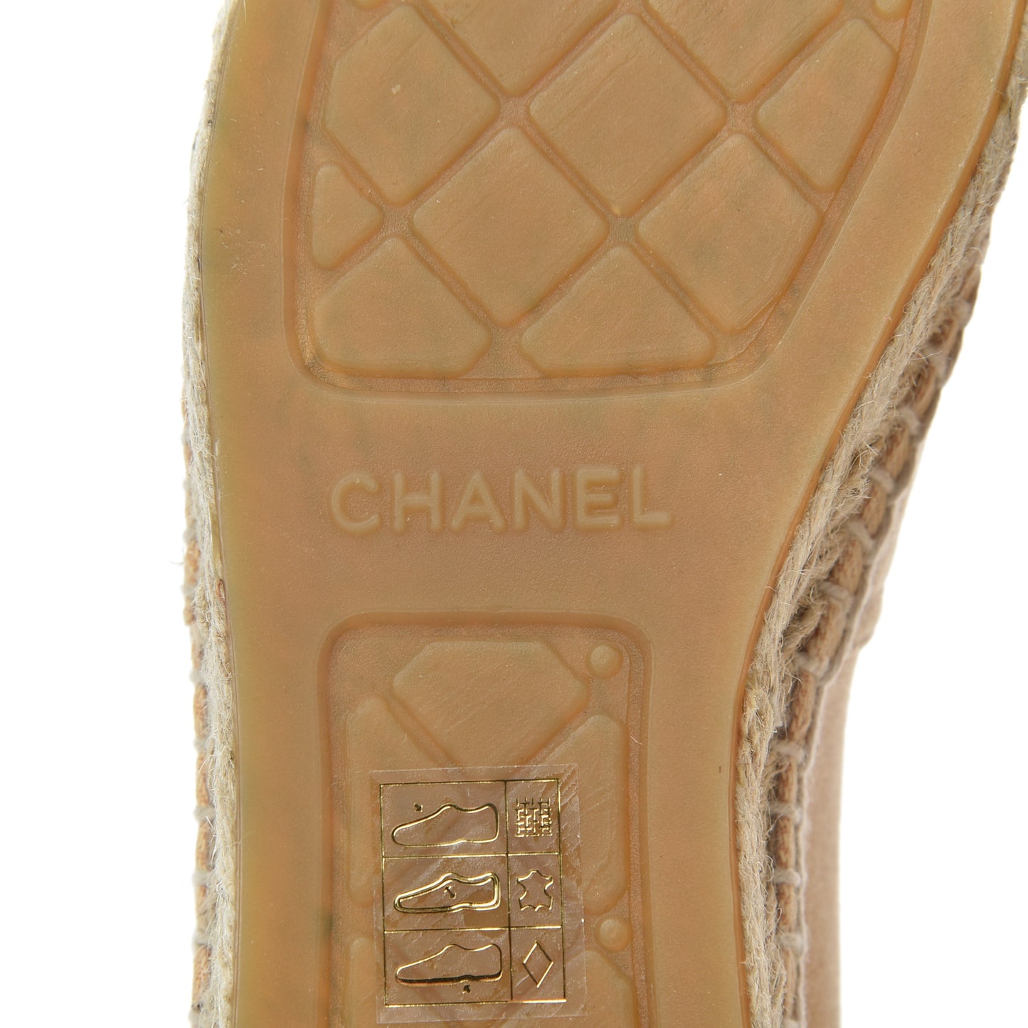 Denim CC Espadrilles 38 Beige Black