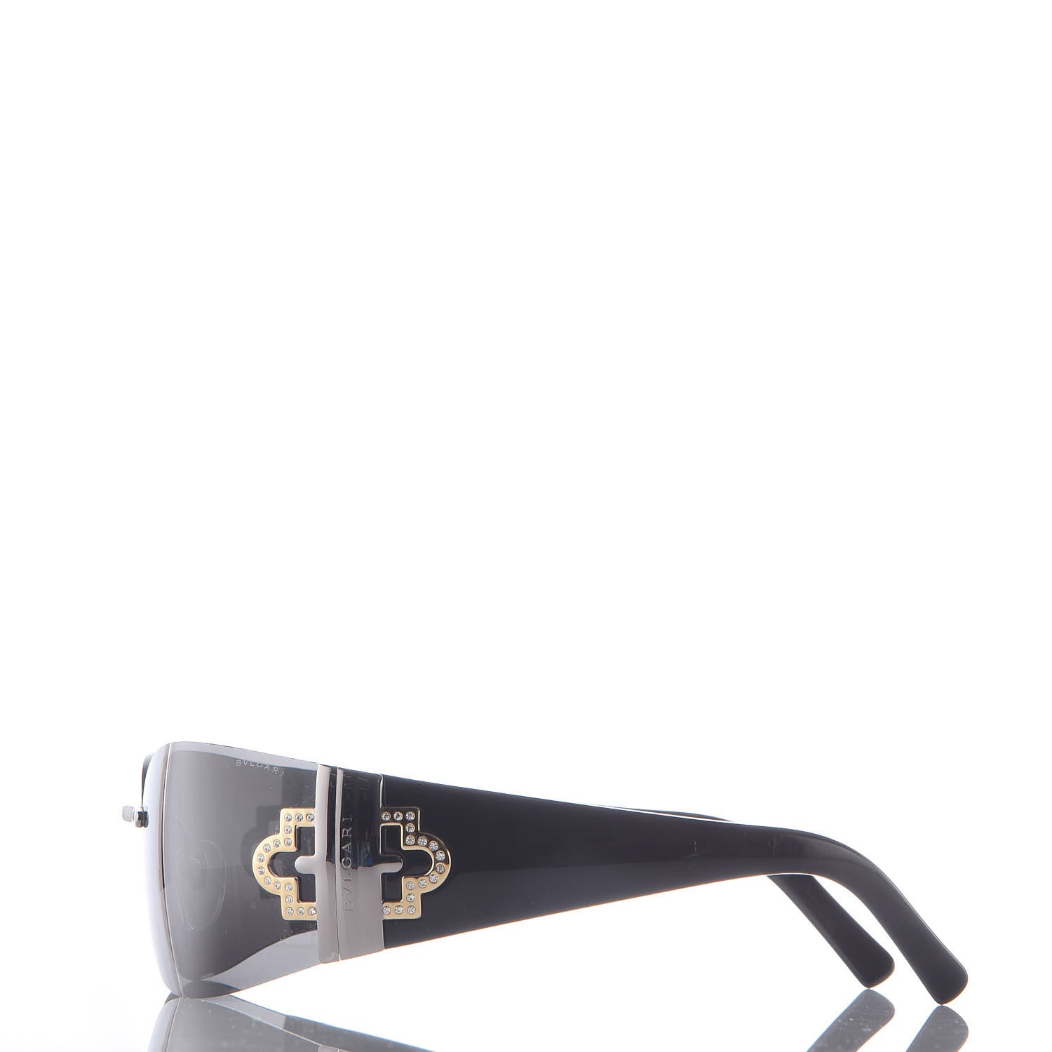 Bulgari Crystal 855-B Sunglasses Black 3 of 6