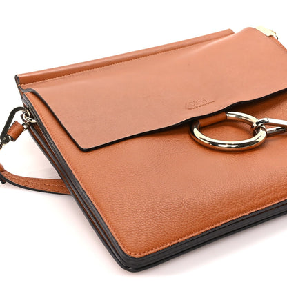 Chloe Calfskin Medium Faye Shoulder Bag  Caramel 7 of 8