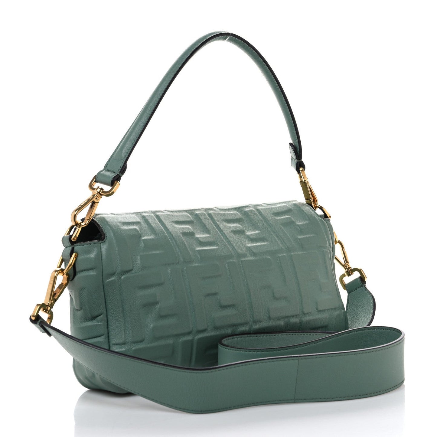 Nappa FF 1974 Embossed Baguette Menta