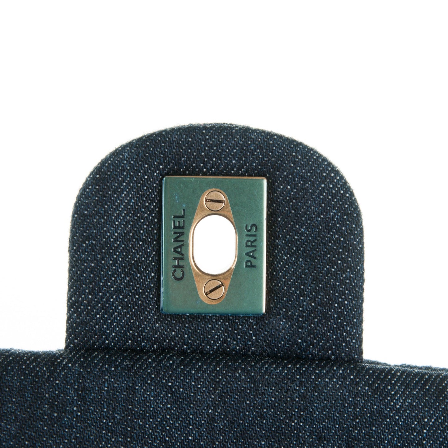 Washed Denim Quilted Small Urban Spirit Backpack Dark Blue