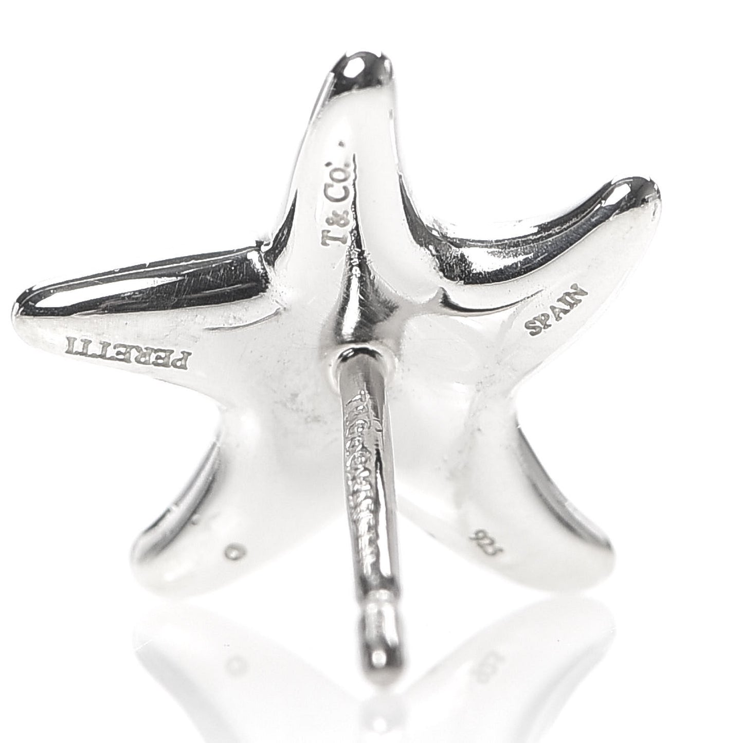 Sterling Silver 12mm Elsa Peretti Starfish Earrings