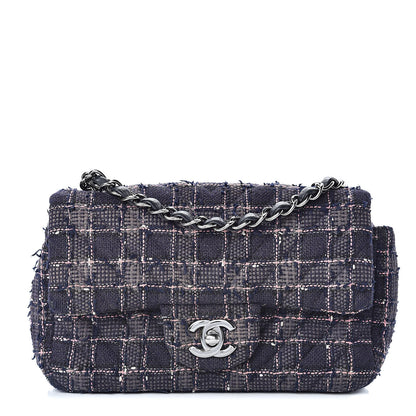 Chanel Tweed Quilted Mini Rectangular Flap Multicolor 1 of 12