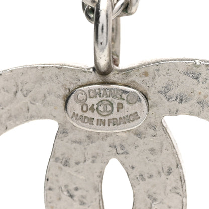 Chanel Enamel CC Pendant Necklace Pink Silver 5 of 7