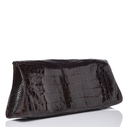Nancy Gonzalez Crocodile Clutch Brown 3 of 8