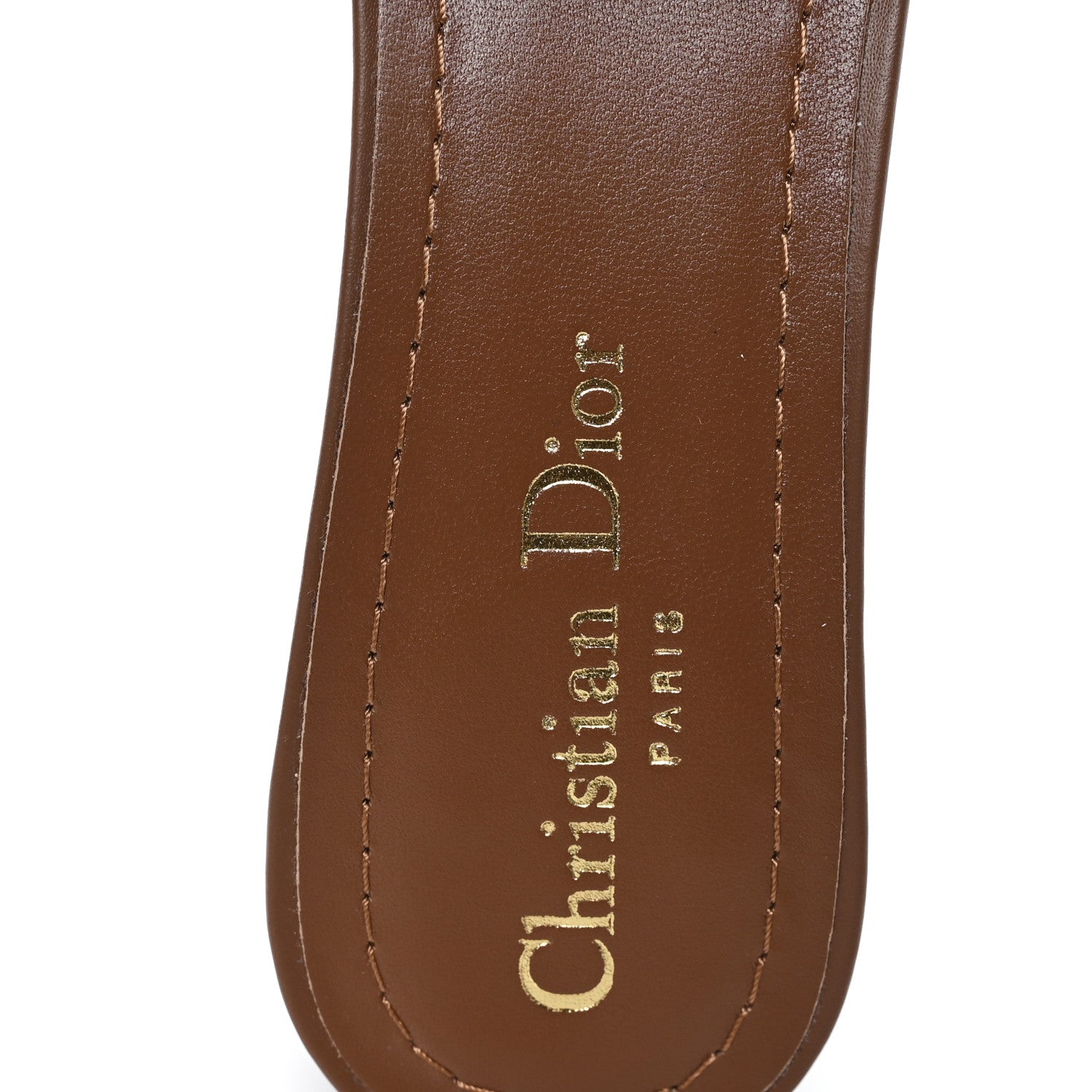 Christian Dior Calfskin Lambskin Micro Cannage D-Lane Pump Slide Sandals 40 Camel 8 of 10
