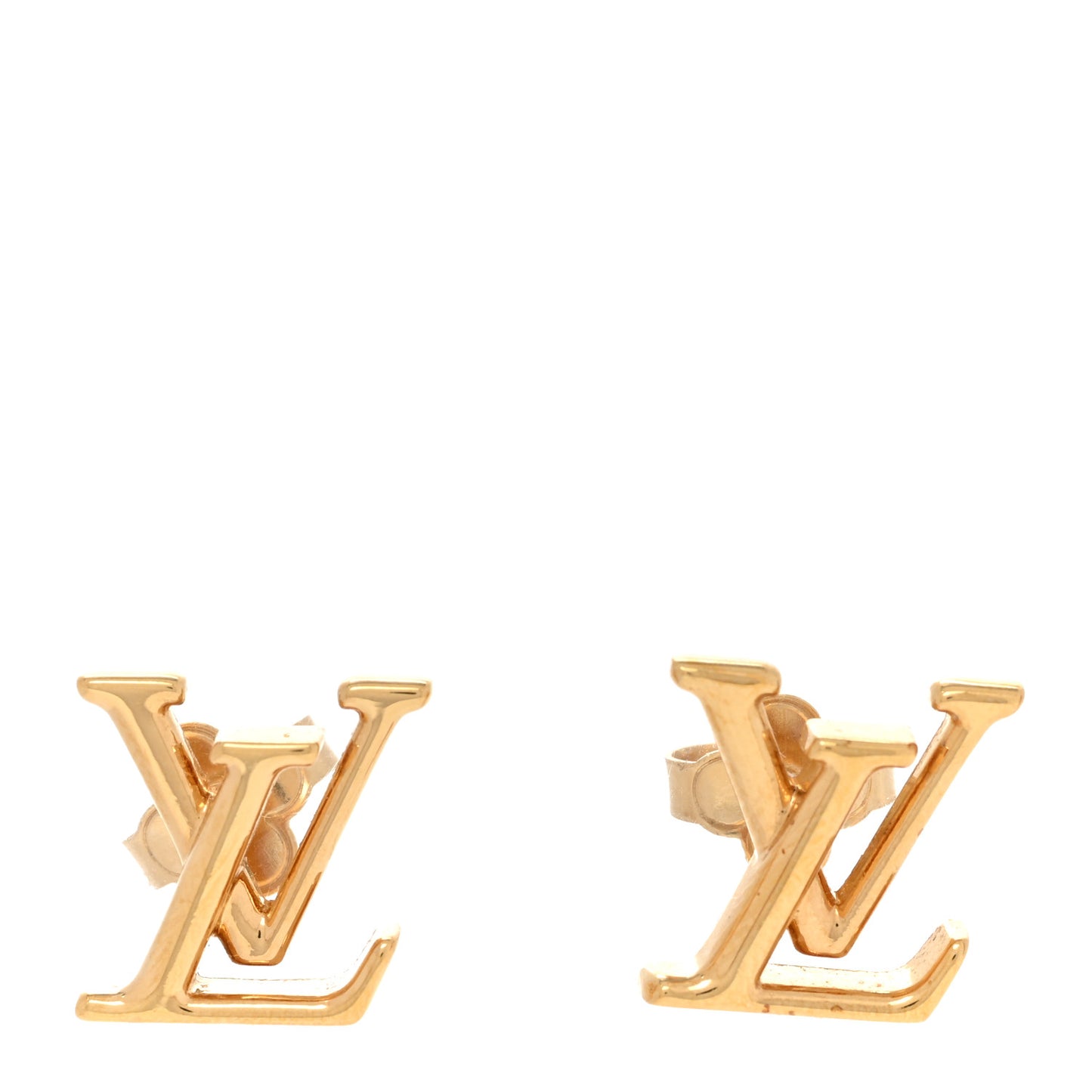 Metal LV Iconic Earrings Gold