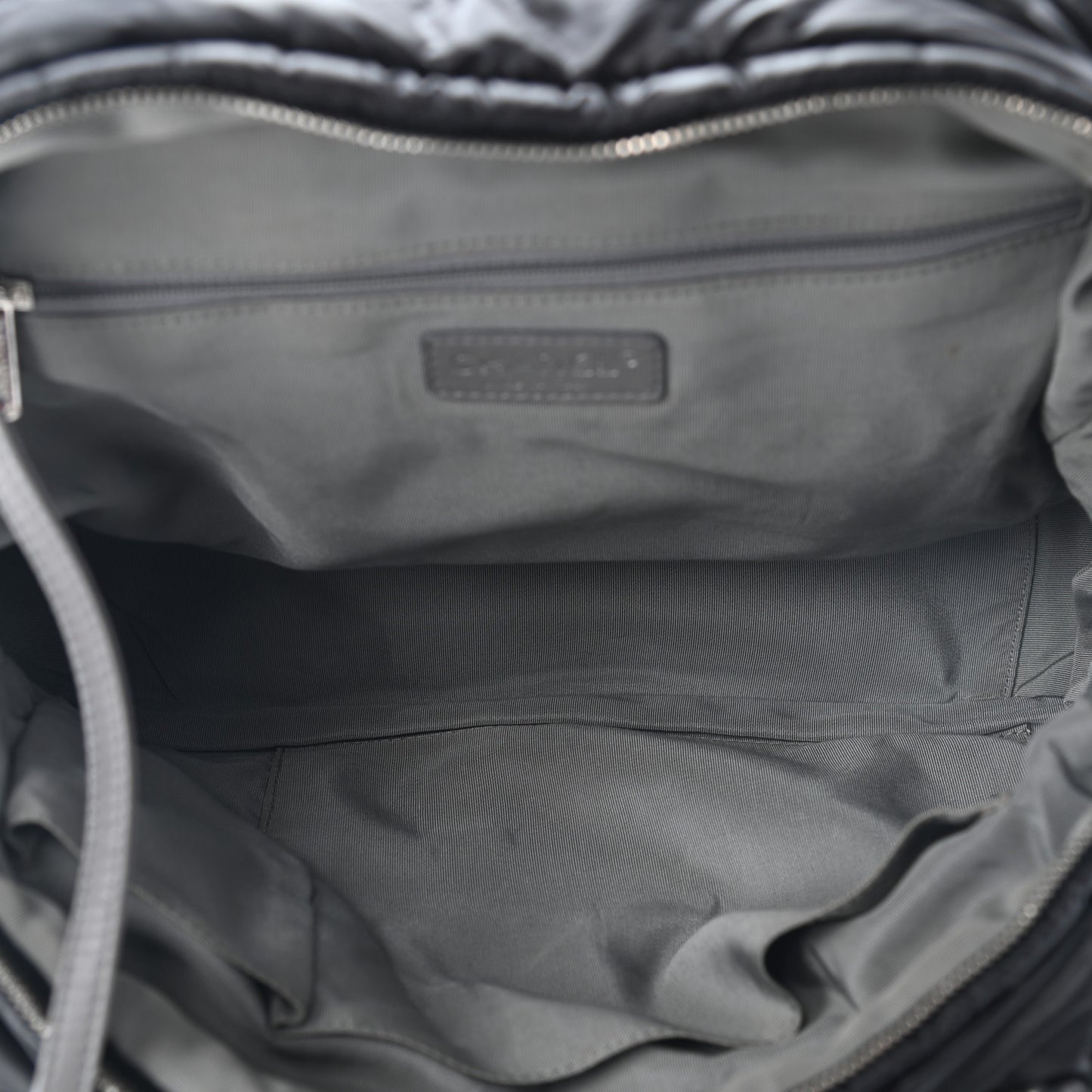 Nylon Quilted Tweed Stitch Bubble Camera Case Black