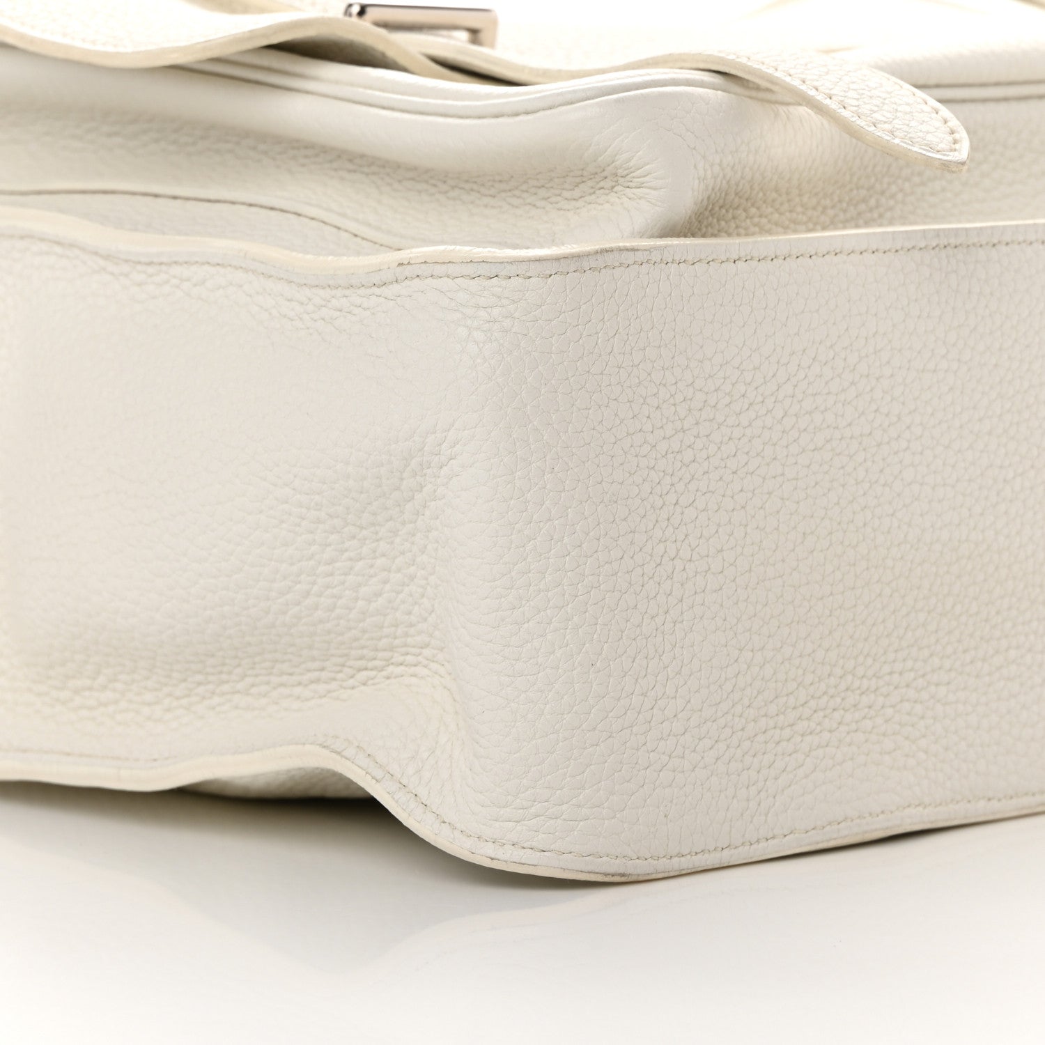 Hermes Taurillon Clemence Steve 35 White 9 of 20