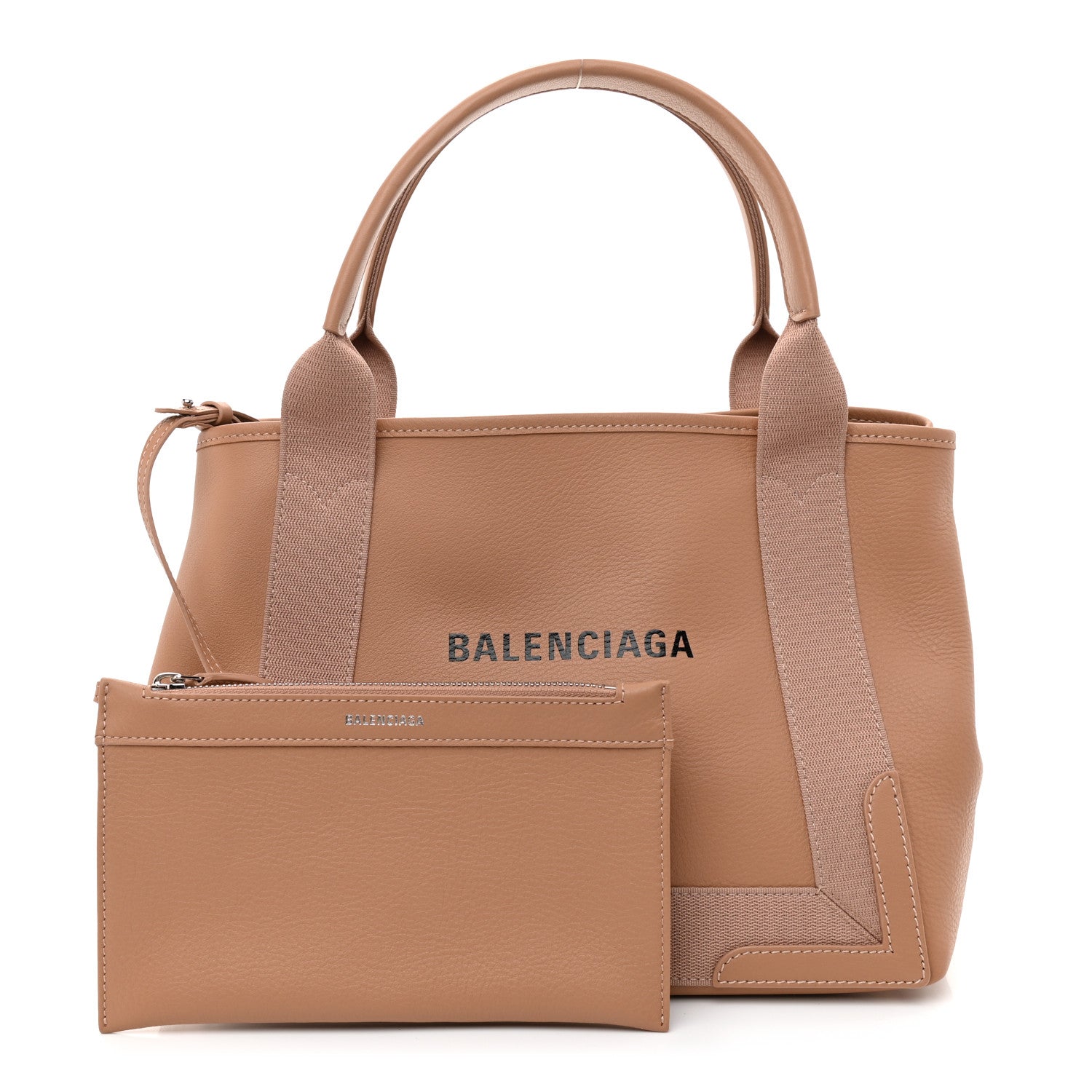 Balenciaga Nappa S Navy Cabas Beige Latte 1 of 10