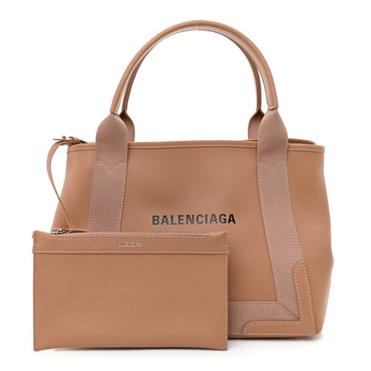 Balenciaga Nappa S Navy Cabas Beige Latte 1 of 10