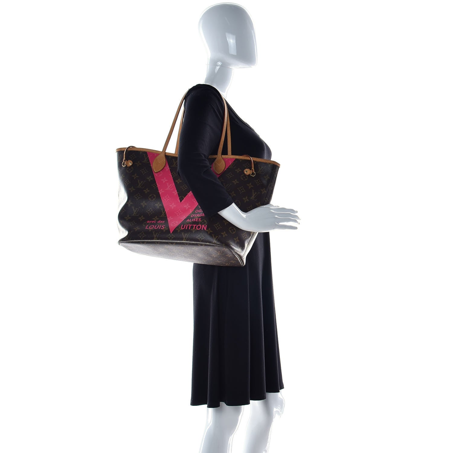 Louis Vuitton Monogram V Neverfull MM Grenade 4 of 39