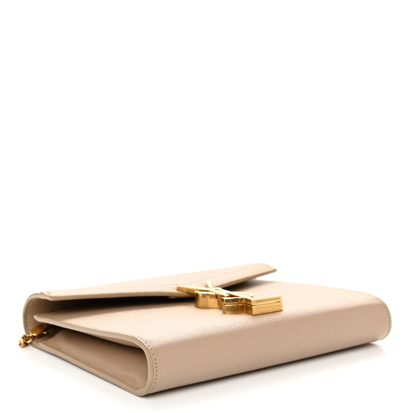 Grain De Poudre Monogram Cassandra Chain Wallet Dark Beige