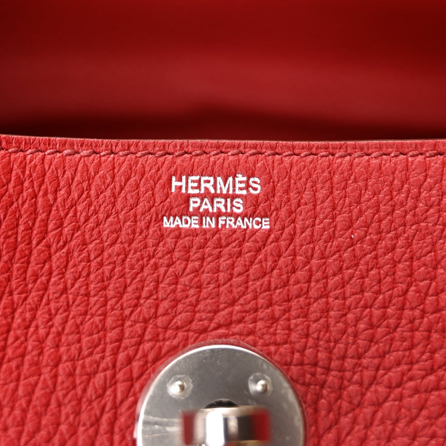 Taurillon Clemence Lindy 34 Rouge Garance