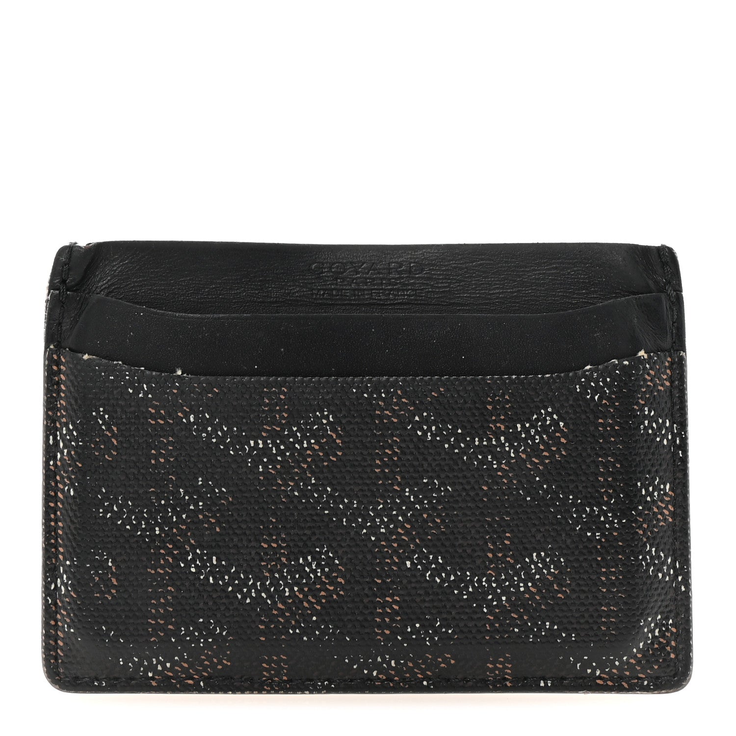 Goyard Goyardine Saint Sulpice Card Holder Black 1 of 6