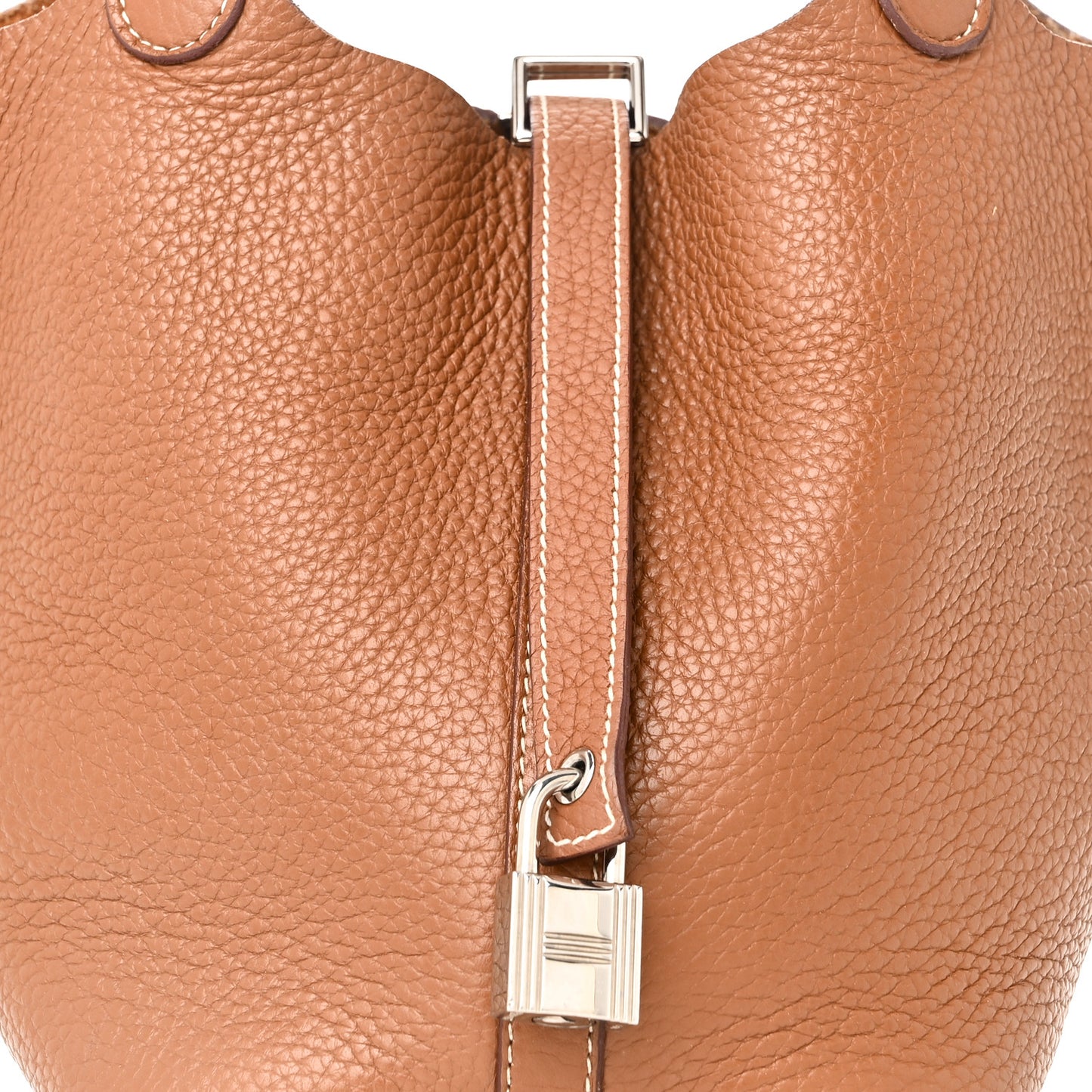 Taurillon Clemence Picotin Lock 18 PM Gold