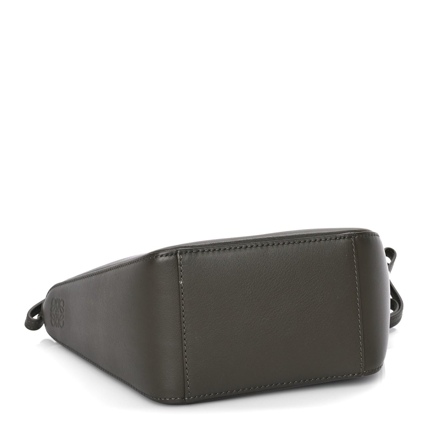Calfskin Mini Hammock Hobo Dark Khaki Green