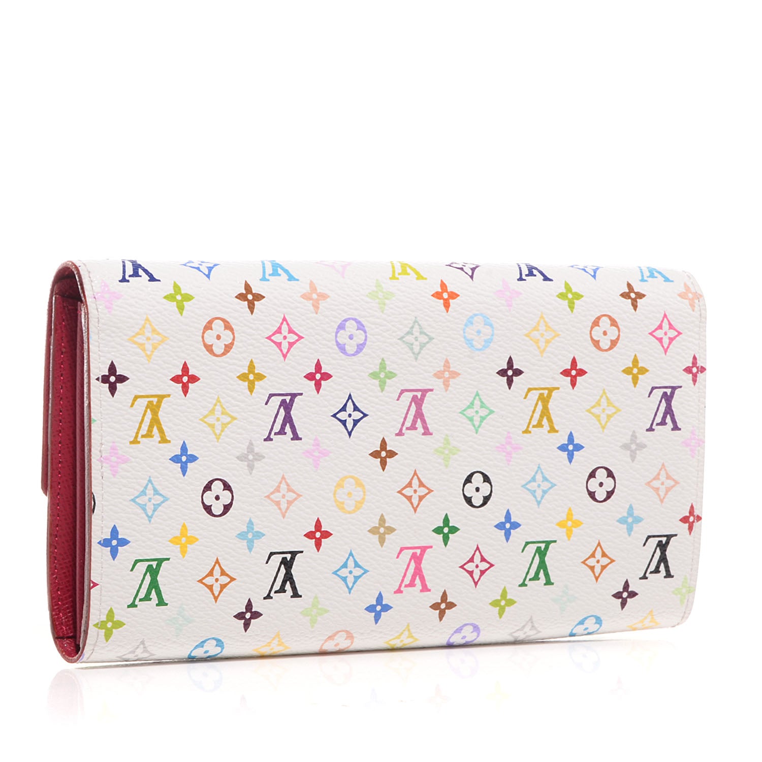 Louis Vuitton Monogram Multicolor Sarah Wallet White 3 of 7