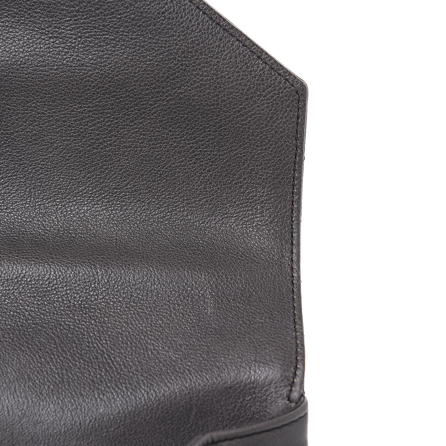 Saint Laurent Sheepskin Matelasse Chevron Monogram Medium College Bag Light Coal 13 of 13