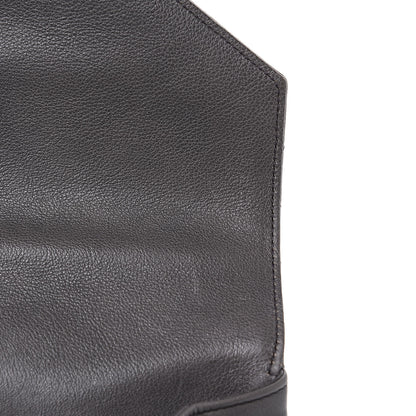 Saint Laurent Sheepskin Matelasse Chevron Monogram Medium College Bag Light Coal 13 of 13