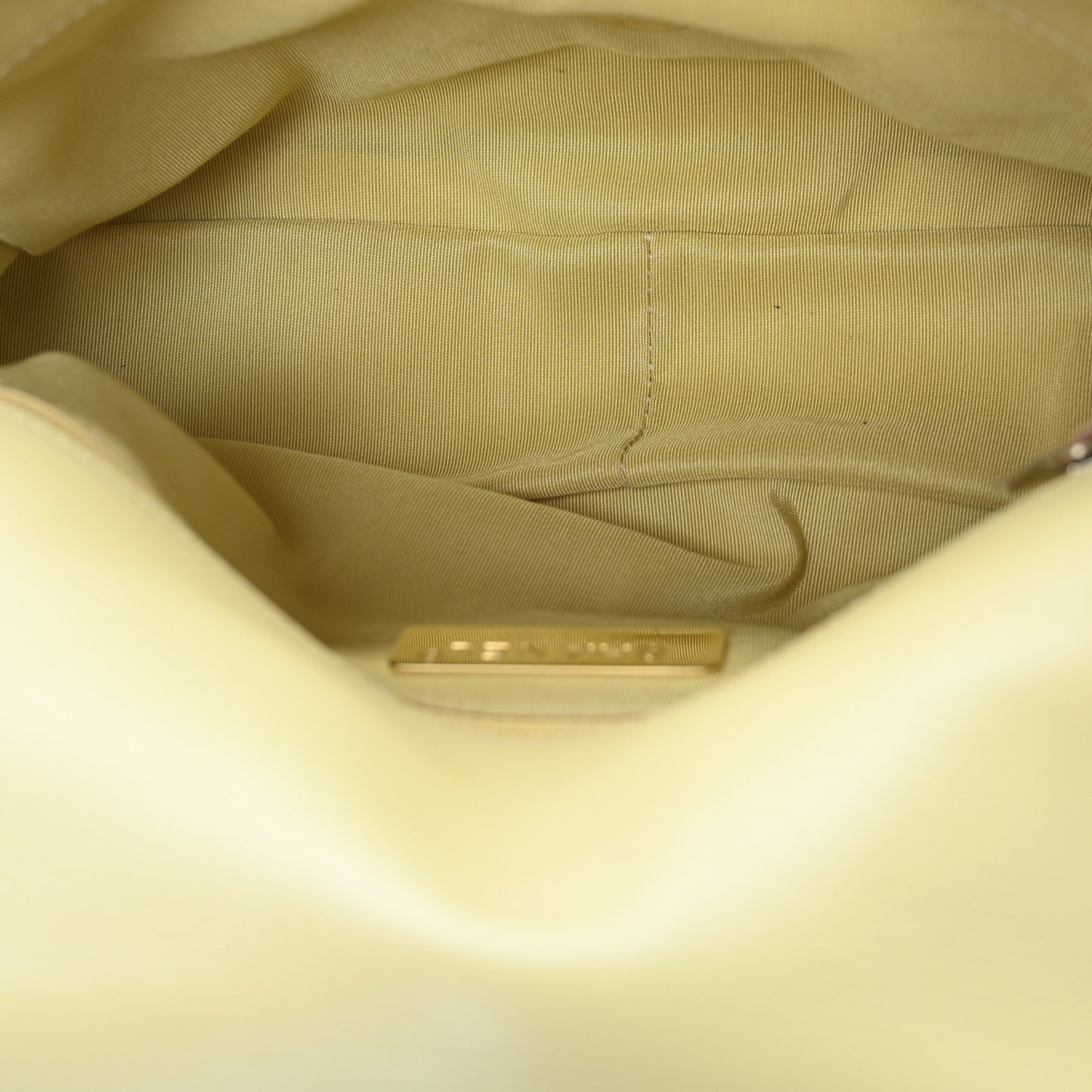 Lambskin Quilted Medium Chanel 19 Flap Yellow