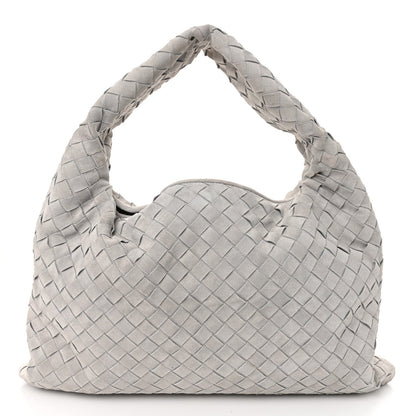 Bottega Veneta Suede Intrecciato Small Hop Sterling 1 of 7