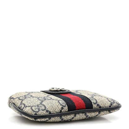 Gucci GG Supreme Monogram Web Ophidia Key Case Beige Blue 4 of 10