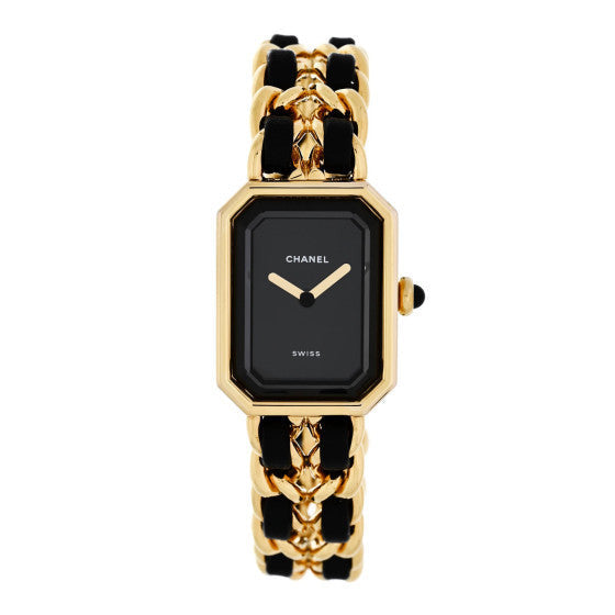 Stainless Steel Lambskin 20mm Chain Premiere Quartz Watch Gold M