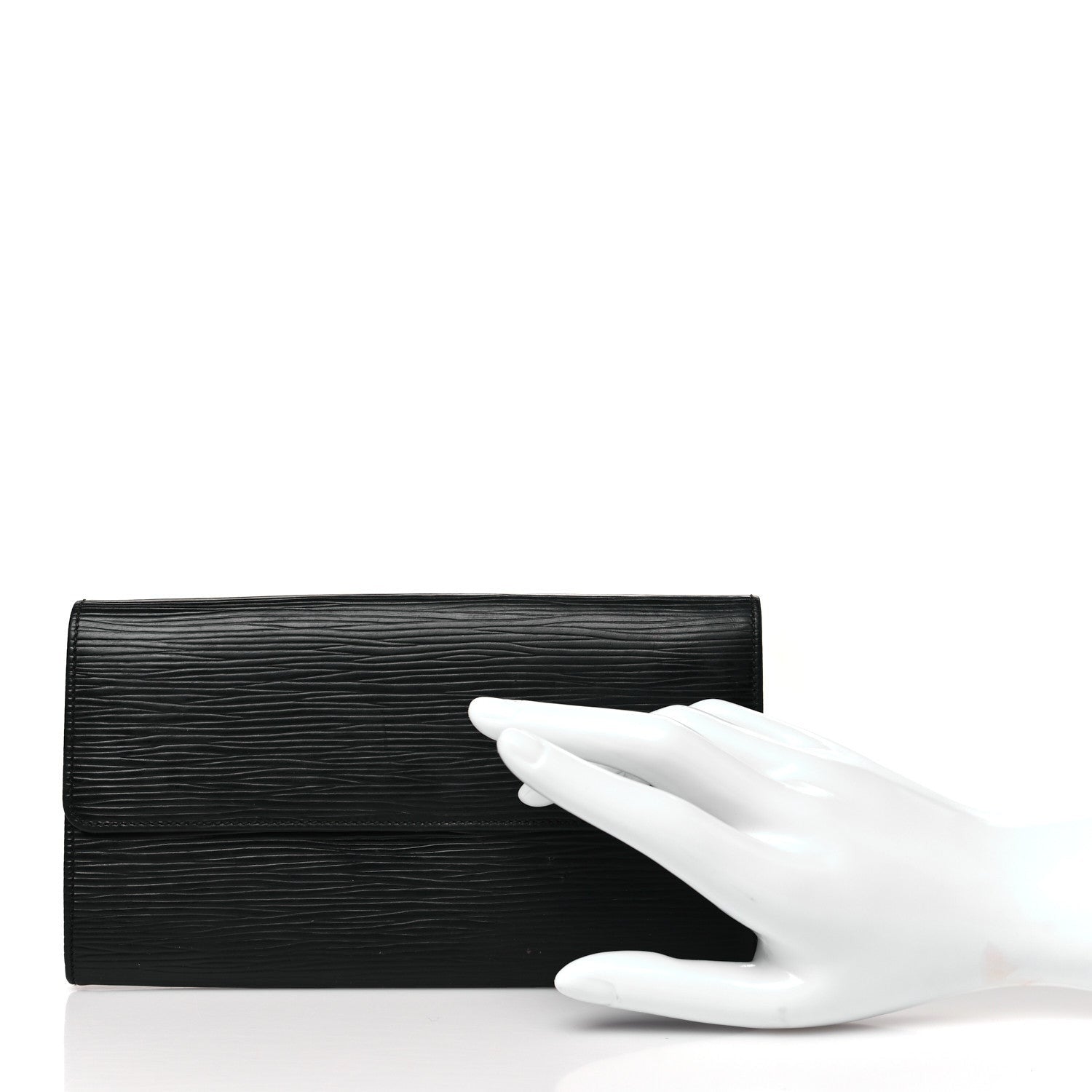 Louis Vuitton Epi Sarah Wallet Black 2 of 7