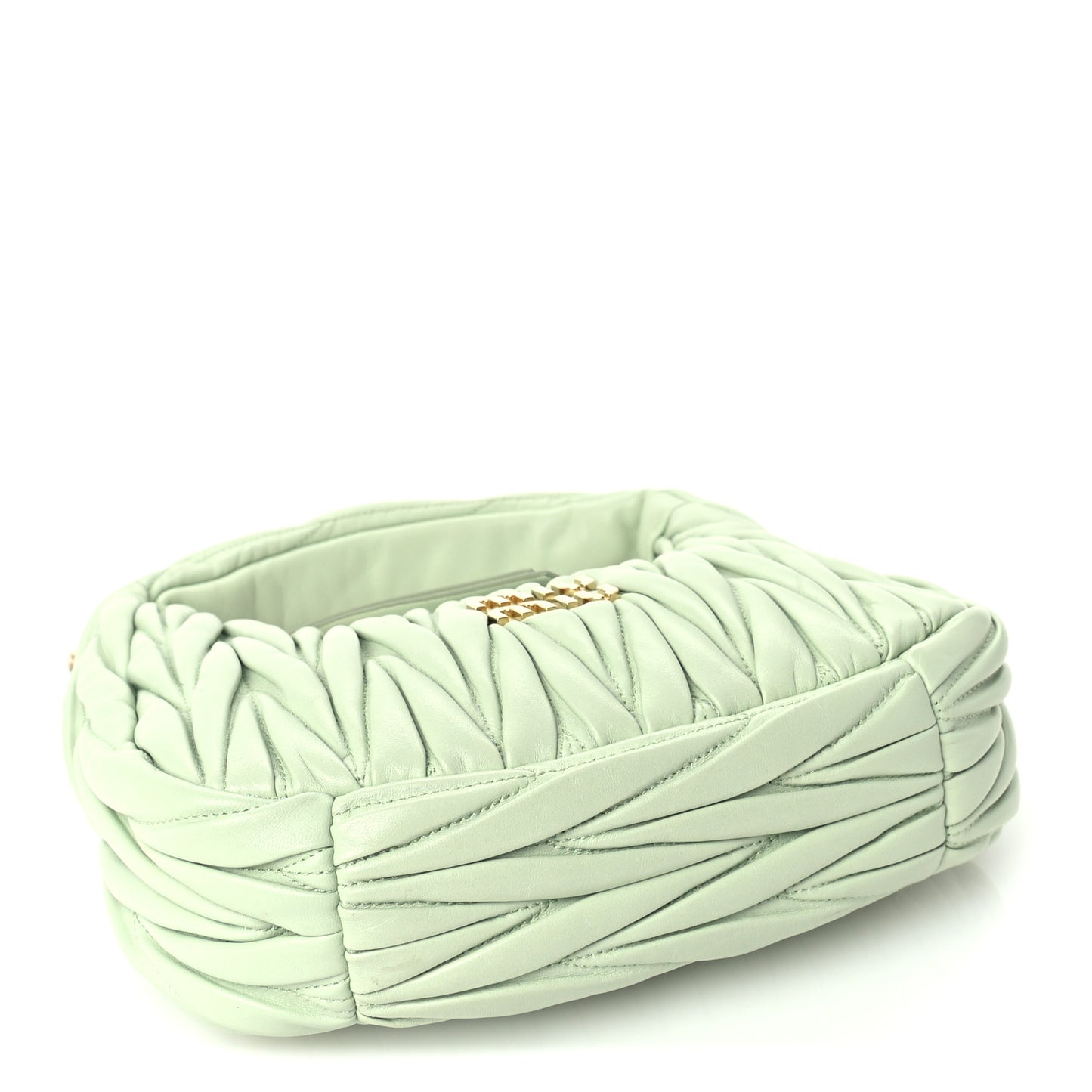 Nappa Matelasse Small Wander Hobo Acqua