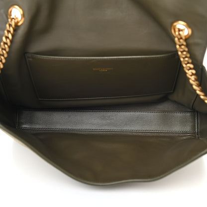 Saint Laurent Suede Medium Reversible Monogram Kate Satchel Olive 4 of 10