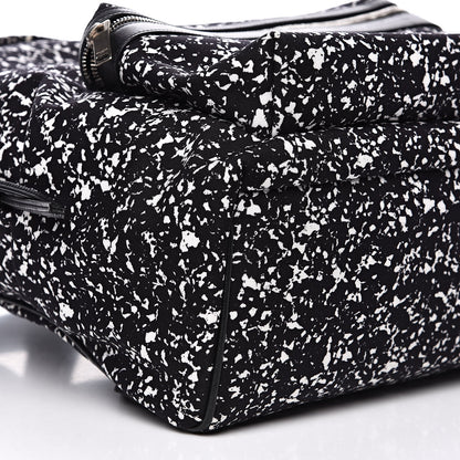 Saint Laurent Printed Canvas Hunting Backpack Black White 8 of 12