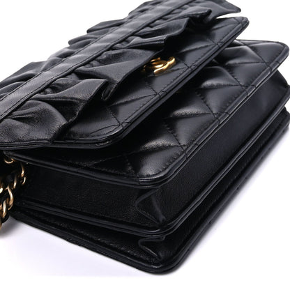 Chanel Lambskin Quilted Mini Romance Wallet On Chain WOC Black 8 of 8