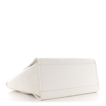 Chanel Cotton Medium Deauville Tote White 5 of 16