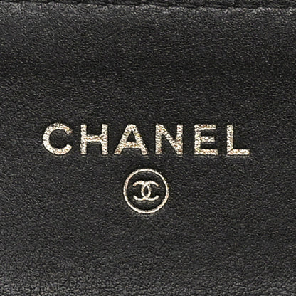 Chanel Aged Calfskin Chevron Quilted Reissue Card Holder Wallet Black 6 of 7