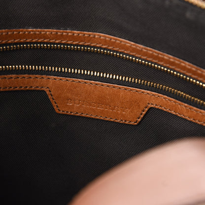 Burberry Horseferry Check Medium Alchester Satchel Tan 9 of 12