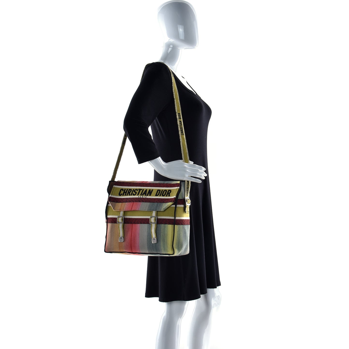 Canvas Embroidered Dioraura Messenger Multicolor