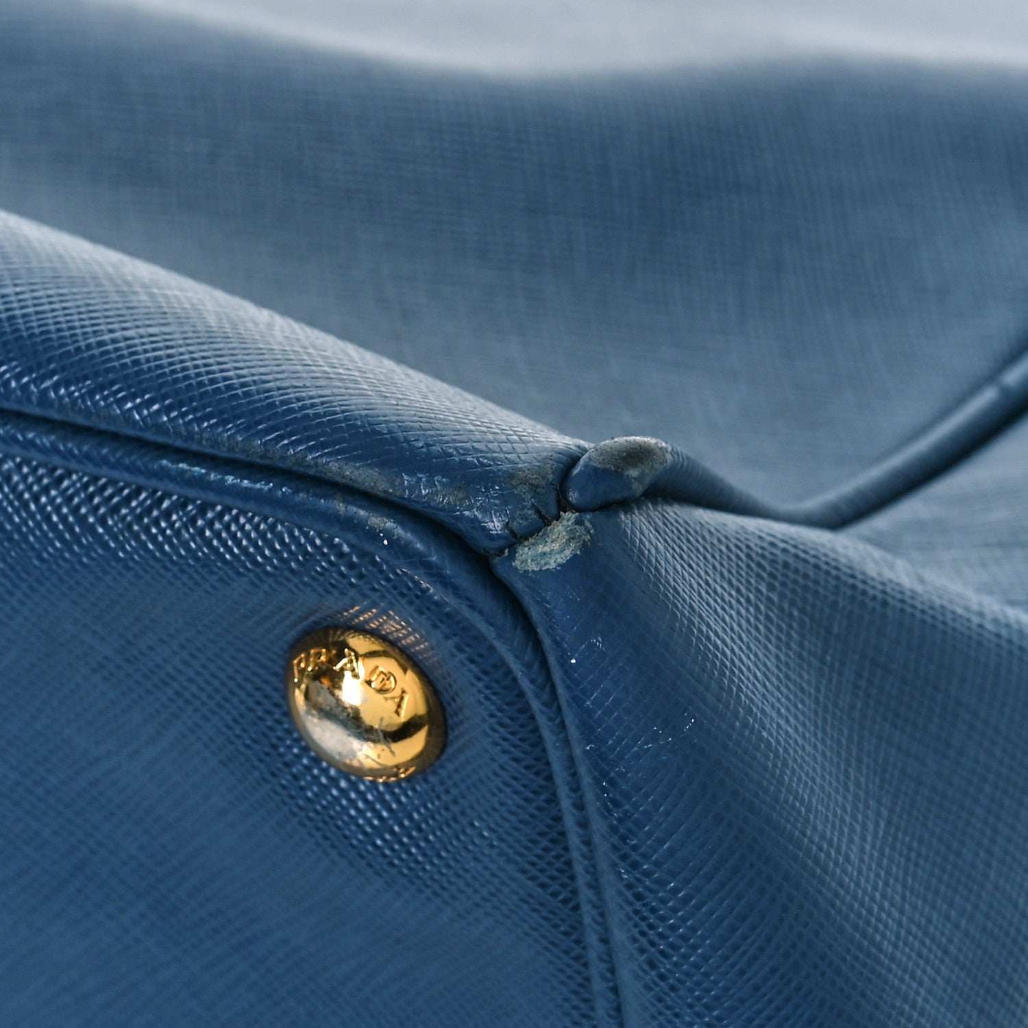 Prada Saffiano Lux Extra Large Galleria Double Zip Tote Bluette 9 of 12