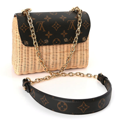 Louis Vuitton Monogram Wicker Twist Shoulder Bag PM 2 of 7