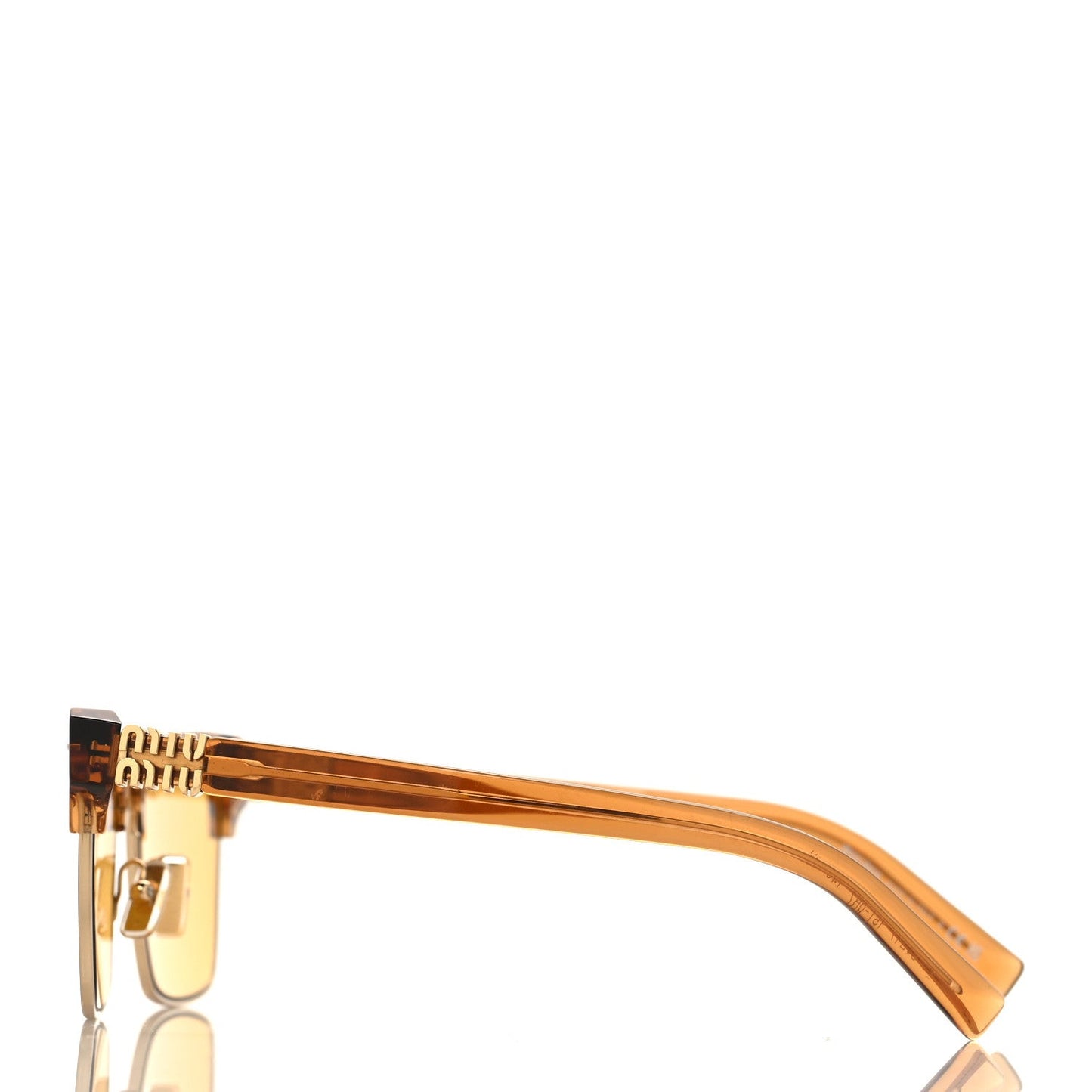 Acetate Square SMU10Z Sunglasses Transparent Caramel