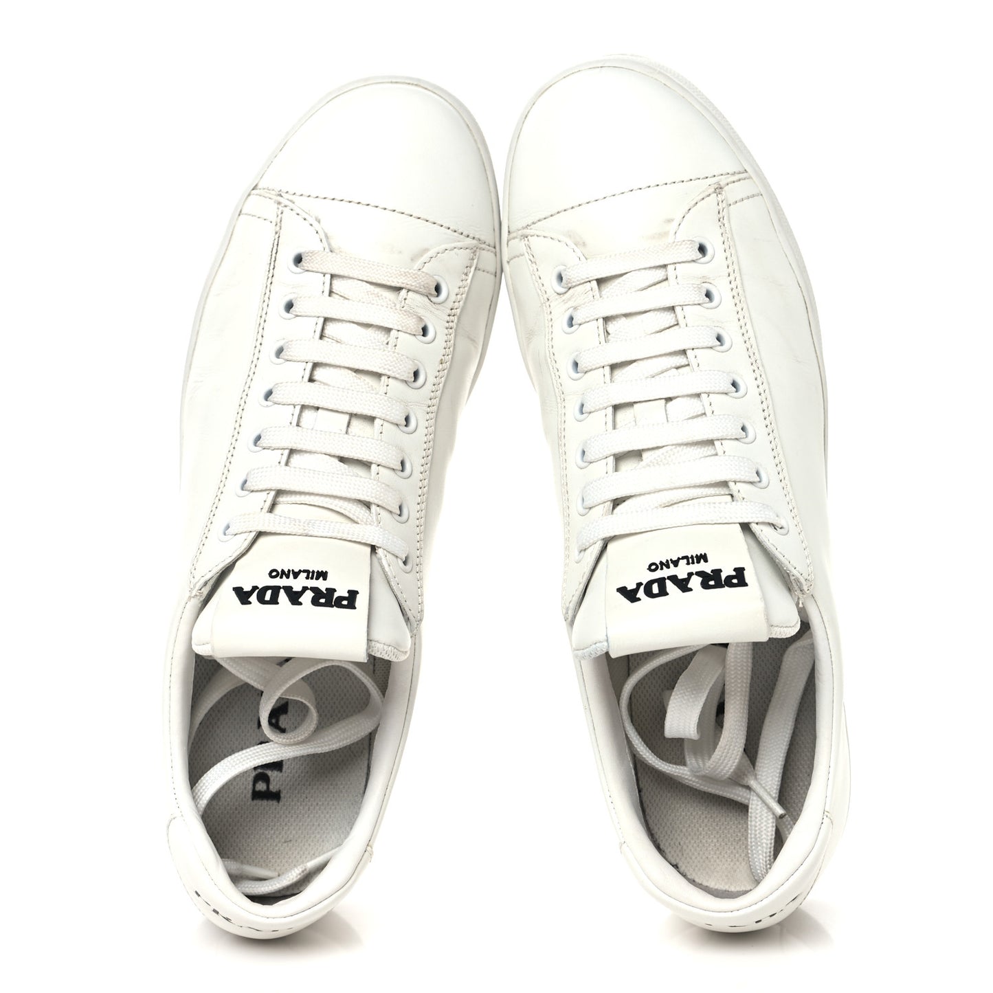 Vitello Mens Logo Low Top Sneakers 43 White