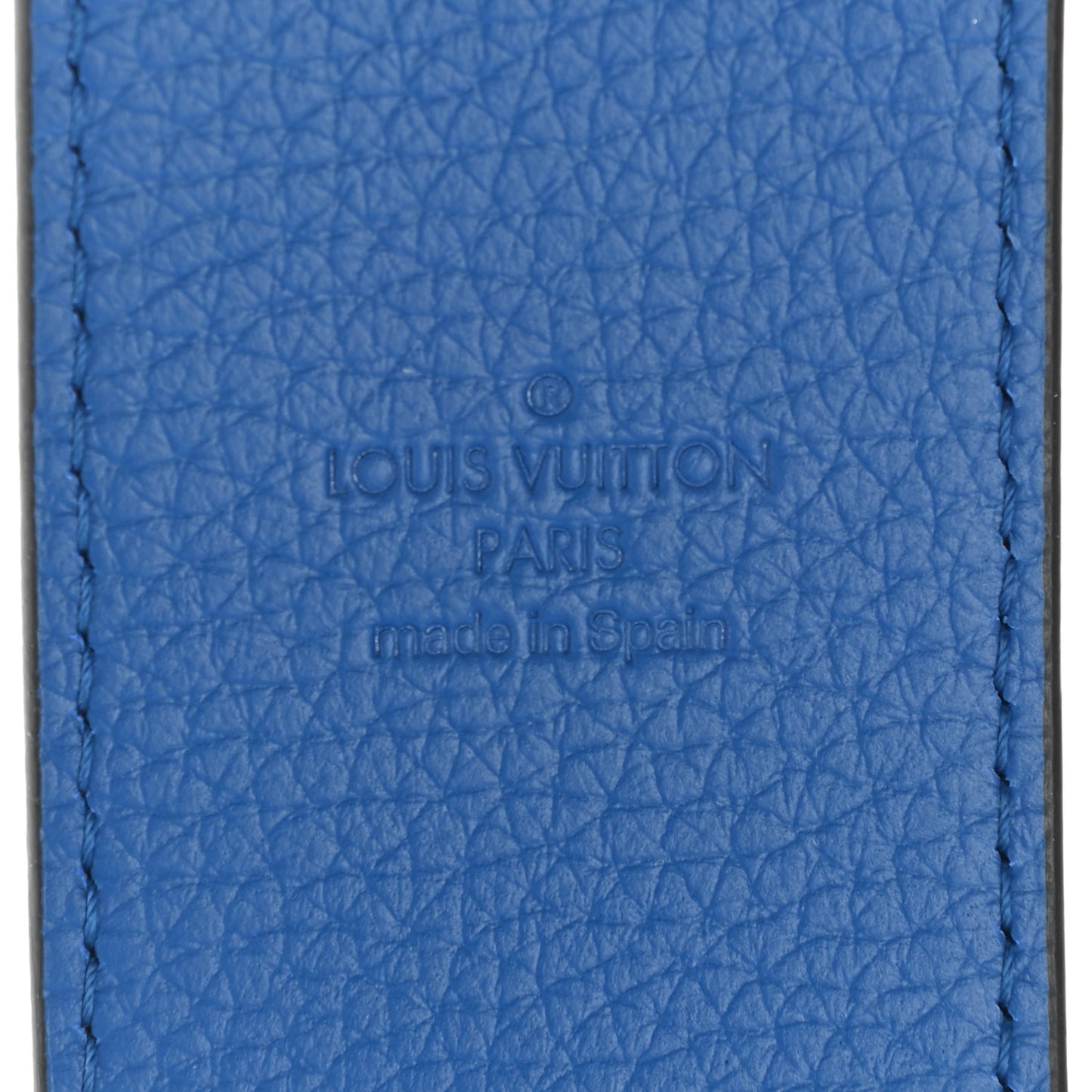 Taurillon Bandouliere Shoulder Strap Blue