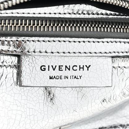 Givenchy Metallic Lambskin Mini Pandora Silvery 7 of 9