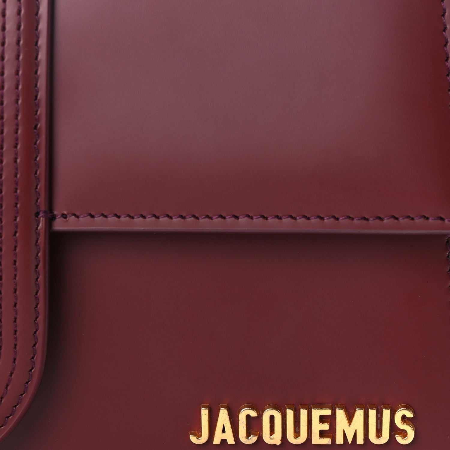 Jacquemus Smooth Calfskin Le Grand Bambino Dark Burgundy 6 of 8