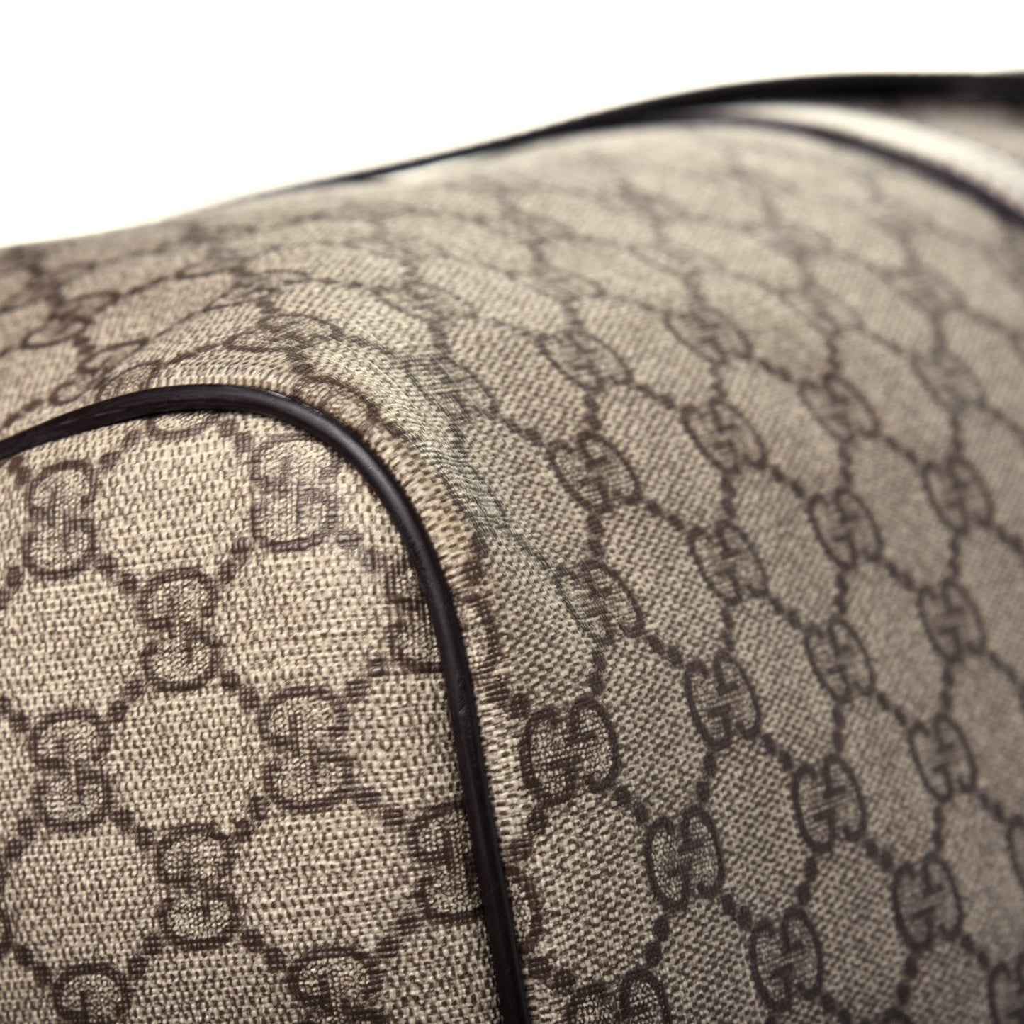 GG Plus Monogram Large Carry On Duffle Bag Brown