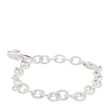 Gucci Sterling Silver G Heart Charm Link Bracelet 2 of 7