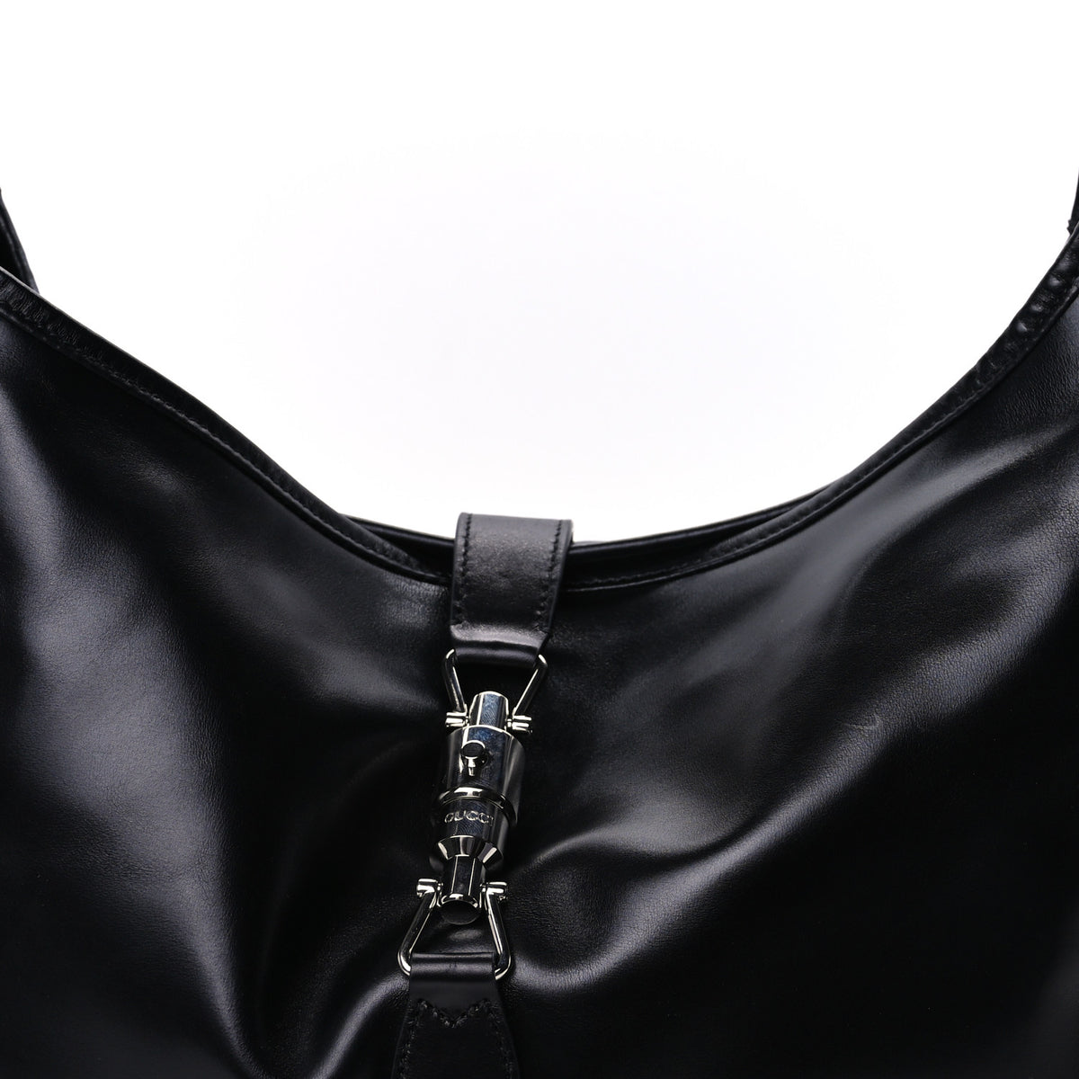 Gucci Calfskin Large Jackie 1961 Shoulder Bag Black 7 of 9