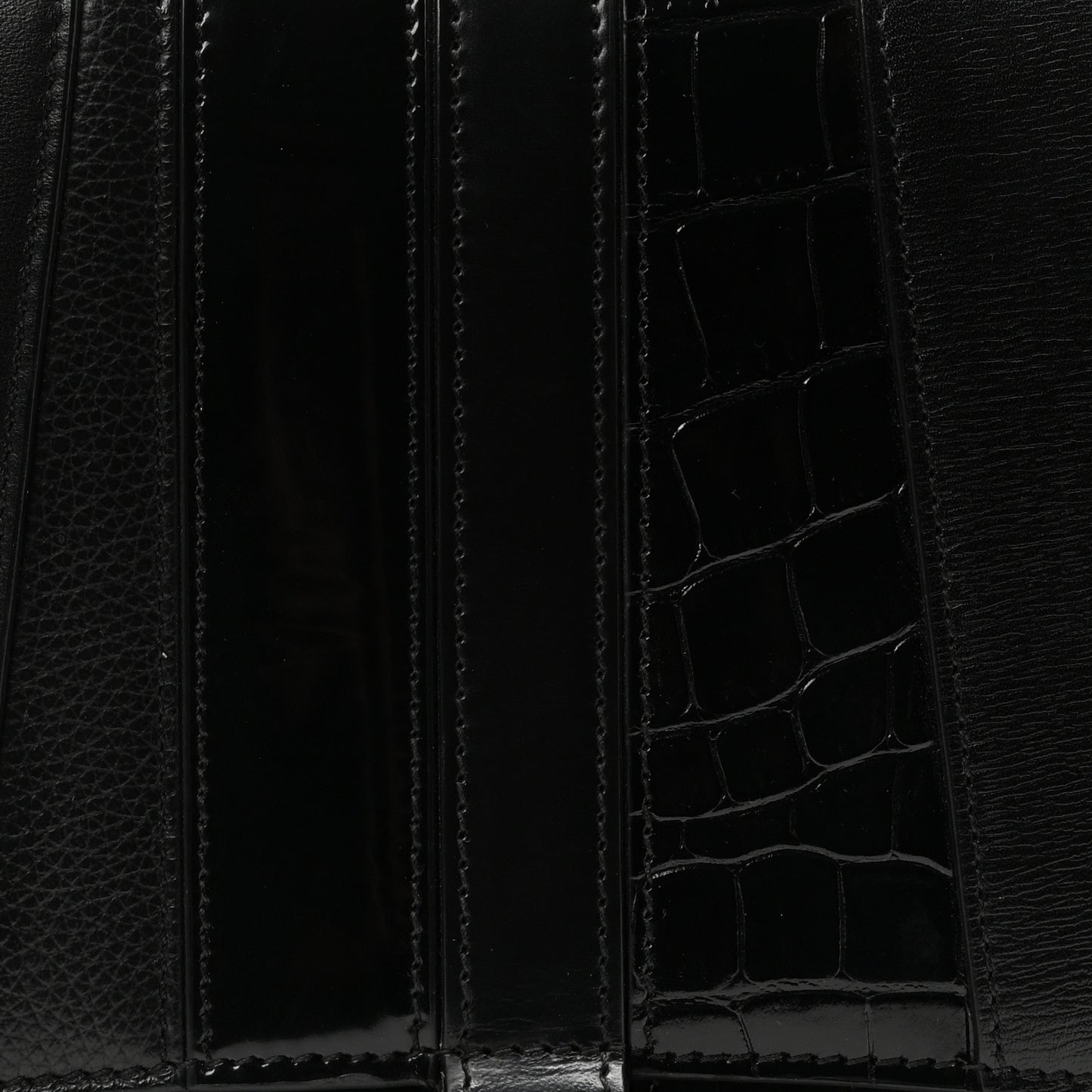 Multibelt Hourglass Top Handle Bag Black